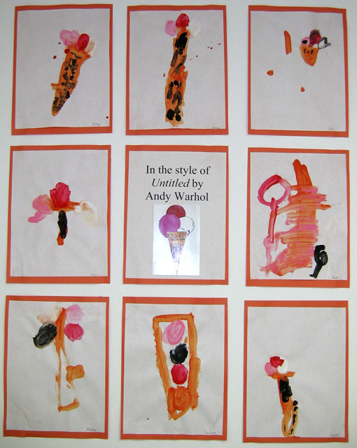 Preschool Art Show Dan & Sherree & Patrick